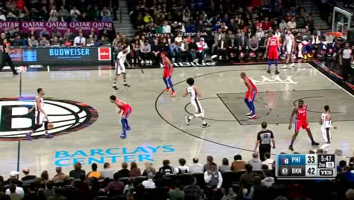 【NBA集錦】殺人不見血！哈里斯外線三分接球就扔干脆利落