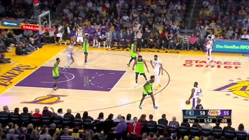 【NBA集锦】二皇连线! 詹姆斯突破分格林三分命中