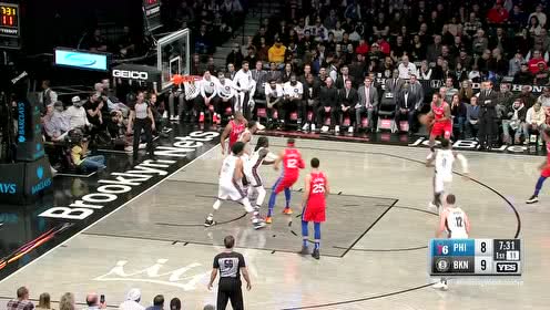 【NBA集錦】就怕你不防！哈里斯突破引防守妙傳斯科特外線三分一箭穿心
