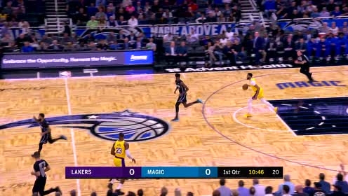 【NBA集锦】詹姆斯人球合一隐蔽喂球 丹尼格林顺势放篮轻松惬意