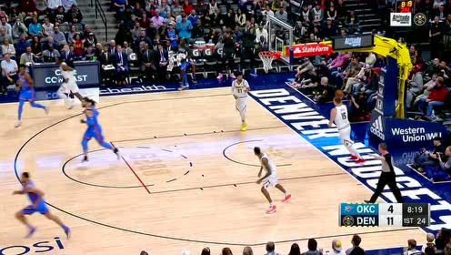 【NBA集錦】保羅擋拆送妙傳 亞當(dāng)斯虛晃一槍單臂砸扣