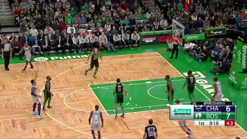 【NBA集锦】不防还能不进?布里奇斯顶弧空位三分空心入筐
