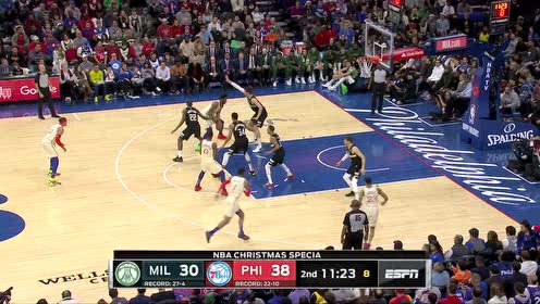 【NBA集錦】多人圍堵又如何 恩比德后仰跳投打板入筐