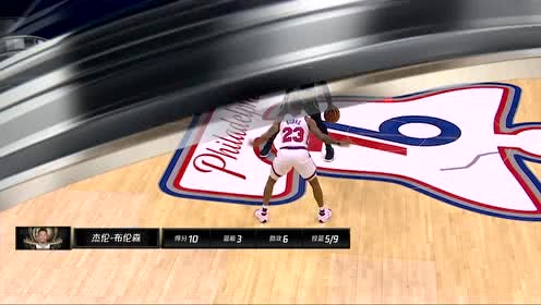 【NBA集锦】杀死比赛 布伦森强攻破紧逼飞身2+1击溃费城