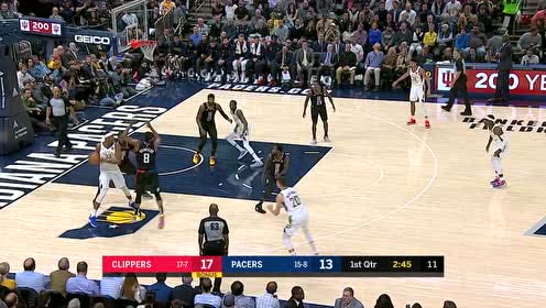 【NBA集錦】特納翻身跳投穩(wěn)穩(wěn)命中 喬治三分出手穿網(wǎng)而過