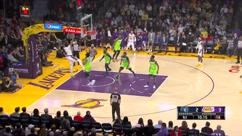 【NBA集锦】同门对决! 戴维斯面对唐斯转身上篮得手