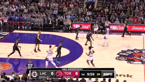 【NBA集锦】虚晃祖巴茨直接出手 西亚卡姆干拔三分稳稳命中