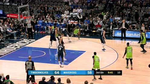 【NBA集锦】下半场开始发挥了 唐斯强硬单打命中