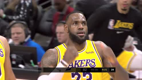【NBA集锦】开心到扭起来 詹姆斯化身神射手再中超远三分