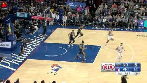 【NBA集錦】大帝蓄力冷光炮 外線接球拔起就射一發(fā)入魂