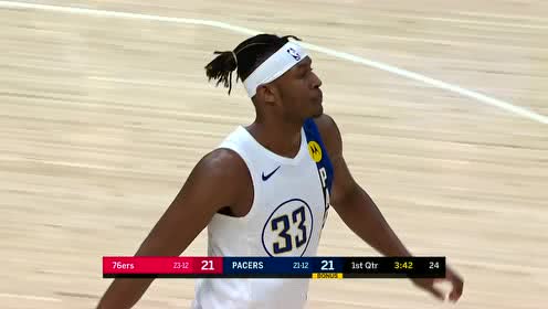 【NBA集錦】攻防轉(zhuǎn)換教科書(shū) 特納單挑強(qiáng)硬拋投造殺傷