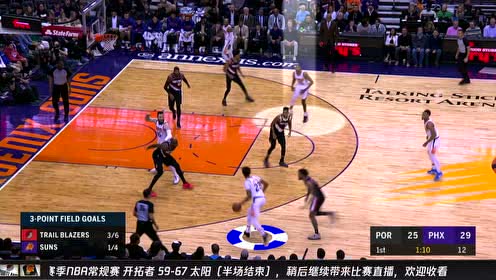 【NBA集锦】中场战术分析 太阳队巧妙创造高低位进球