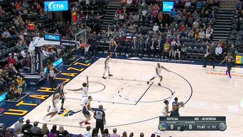 【NBA集锦】开局就充满进攻欲望 米切尔顶着防守上篮命中