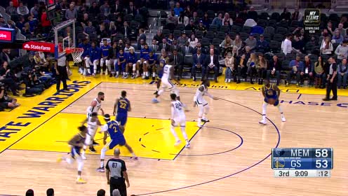 【NBA集锦】手感滚烫 拉塞尔左翼三分飚射命中