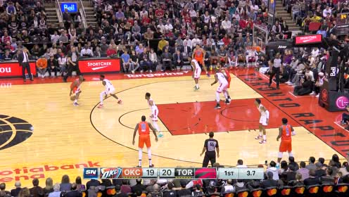 【NBA集锦】行家一出手就知有没有 保罗压哨三分一箭穿心