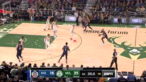 【NBA集錦】雄鹿內(nèi)線門戶大開 霍樂(lè)迪長(zhǎng)虹貫日滑翔劈扣打停雄鹿