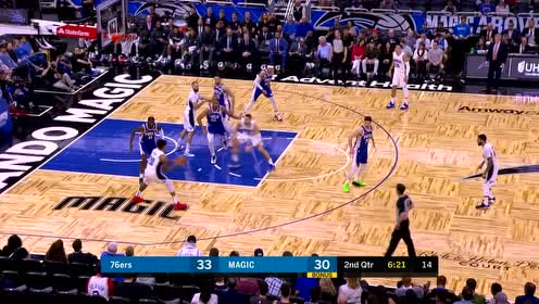 【NBA集锦】内线华尔兹 武切维奇硬怼霍福德强硬抛投命中