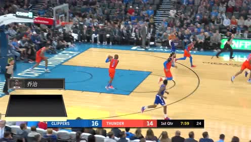 【NBA集錦】手感熱得發(fā)燙！ 喬治兩記三分瞬間打出分差