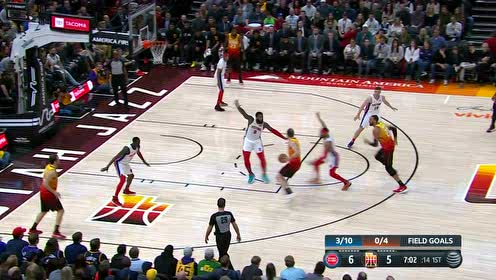 【NBA集錦】二人轉(zhuǎn)走起來(lái) 英格爾斯助飛戈貝爾空接上籃打進(jìn)