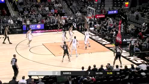 【NBA集錦】本布里連線瓊斯 飛身暴扣勢大力沉