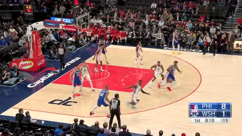 【NBA集锦】抢断反击身若游龙 比尔快攻跟进暴力单臂劈扣