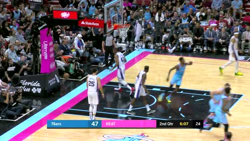 【NBA集锦】西蒙斯拉杆反篮移形换影 德拉季奇助飞琼斯油锤灌顶还以颜色
