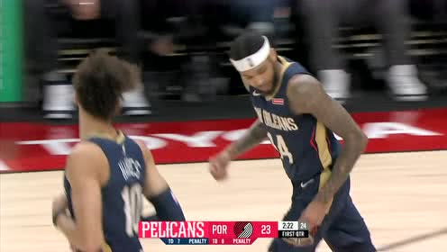 【NBA集錦】長臂怪英格拉姆！空中對抗之下拋投得分