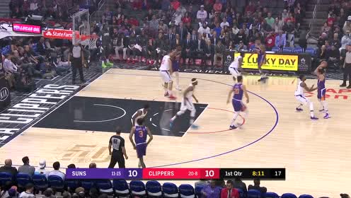 【NBA集锦】复出状态不错 艾顿中投无视防守轻松飚中