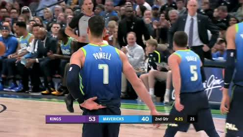 【NBA集錦】巴里亞聲東擊西籃下妙傳 鮑威爾反手吃餅寫(xiě)意瀟灑