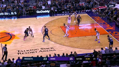 【NBA集锦】约基奇风骚假投击地传球 巴顿溜进来不由分说直接扣进