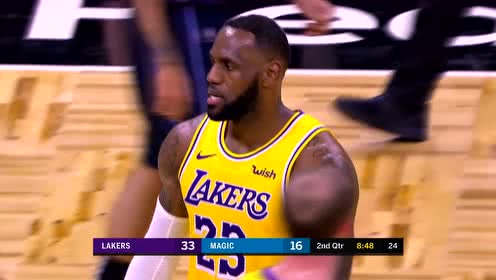 【NBA集锦】听说你是第一盖帽手?詹姆斯碾压艾萨克2加1
