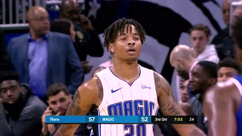 【NBA集锦】富尔茨见缝插针送妙传 武切维奇霸王举鼎双手暴扣