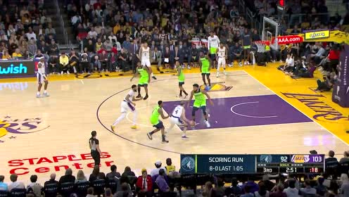【NBA集锦】有“眉”就是可以为所欲为 浓眉一飞冲天暴力补扣