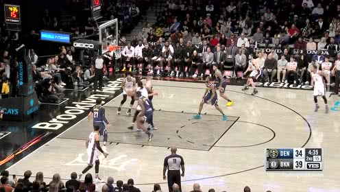 【NBA集锦】击溃丹佛禁区 阿伦原地直升双臂打停掘金