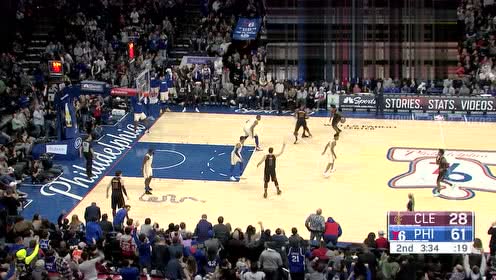 【NBA集錦】普天同慶！西蒙斯命中生涯第二記三分