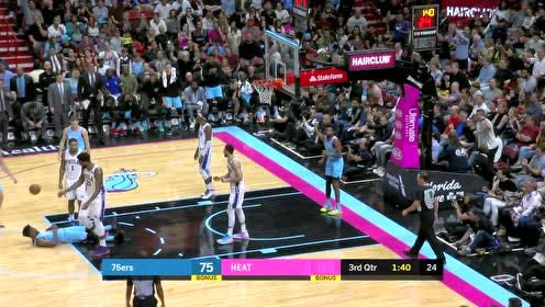 【NBA集锦】气势起来了 巴特勒强冲篮下急停抛投无视大帝打成2+1