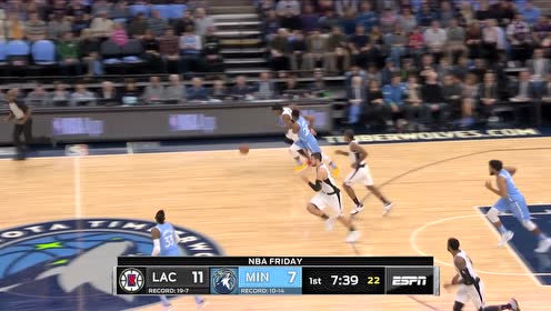 【NBA集錦】進攻太無解 泡椒卡哇伊連續(xù)射籃森林狼被迫叫停