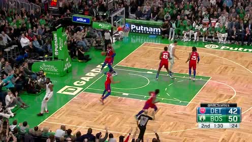 【NBA集錦】投完三分搶斷再來(lái)一個(gè) 布朗五秒內(nèi)連得6分