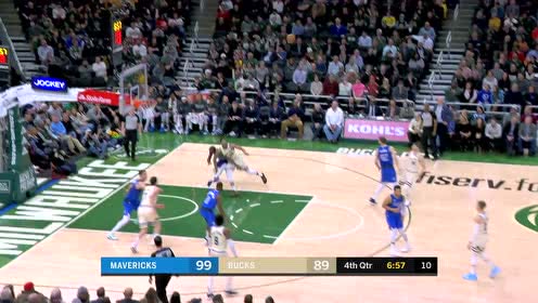 【NBA集锦】命中远距离2分 科沃尔追分时刻倒霉踩线
