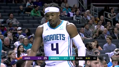 【NBA集錦】國王vs黃蜂第2節(jié) 兩隊節(jié)末對飚