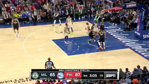 【NBA集錦】米德爾頓連投連中 哈里斯三分強勢反擊