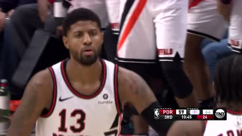 【NBA集錦】喬治延續(xù)手感三分五投五中 再來搶斷快攻1V0怒扣