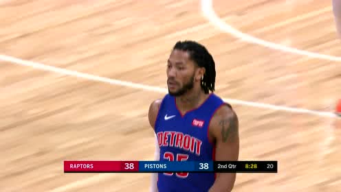【NBA集錦】飄移拋投甩開防守 羅斯接球出手正中靶心