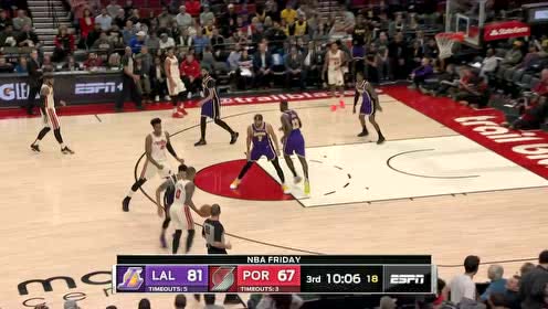 【NBA集錦】后撤步跳投美如畫 利拉德三分高難度打進(jìn)