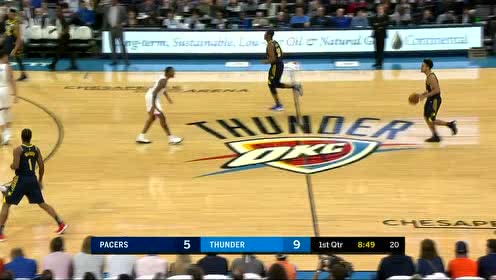 【NBA集锦】保罗灵性妙传 亚当斯篮下吃饼单臂暴扣
