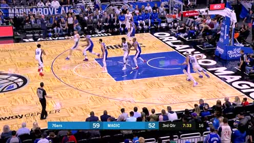 【NBA集锦】武切维奇弧顶精准传篮下 戈登接球就是劈山伐木版的暴扣