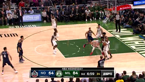 【NBA集錦】如入無(wú)人之境 布萊德索接球突破硬闖鵜鶘內(nèi)線