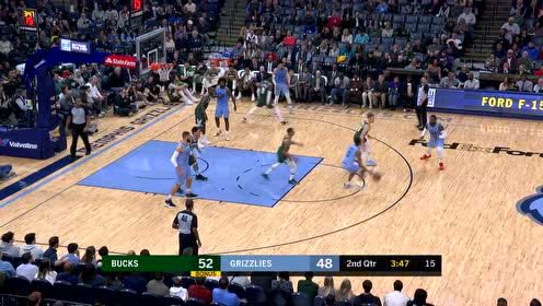 【NBA集锦】转身进攻手感丝滑 瓦蓝背打大洛勾手命中