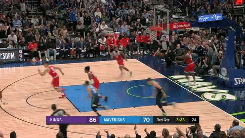 【NBA集錦】一個(gè)箭步秒過(guò)兩人 東契奇大鵬展翅單手砸扣