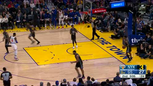 【NBA集锦】巴雷特接球直接干拔三分不犹豫 拉塞尔同样位置哨响球进回应3+1